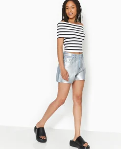 Pimkie Toute La Collection|T-Shirt Et Top^Top Court Encolure Bardot Rayé -