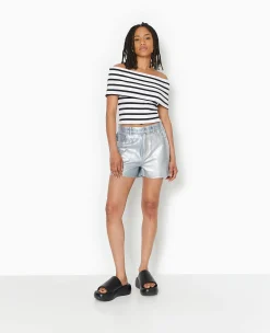 Pimkie Toute La Collection|T-Shirt Et Top^Top Court Encolure Bardot Rayé -
