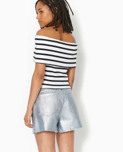 Pimkie Toute La Collection|T-Shirt Et Top^Top Court Encolure Bardot Rayé -