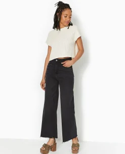 Pimkie T-Shirt Et Top^Top Court Sans Manches En Maille Ajourée - Blanc