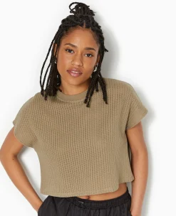 Pimkie T-Shirt Et Top^Top Court Sans Manches En Maille Ajourée -