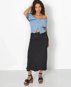 Pimkie Pull Et Gilet|Toute La Collection^Top Court Zippé Avec Encolure Bardot -
