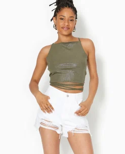 Pimkie T-Shirt Et Top^Top Cropped Dos-nu Avec Lurex -