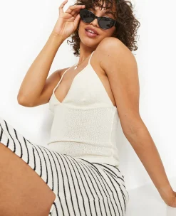 Pimkie Toute La Collection|T-Shirt Et Top^Top Dos-nu En Maille Rustique -