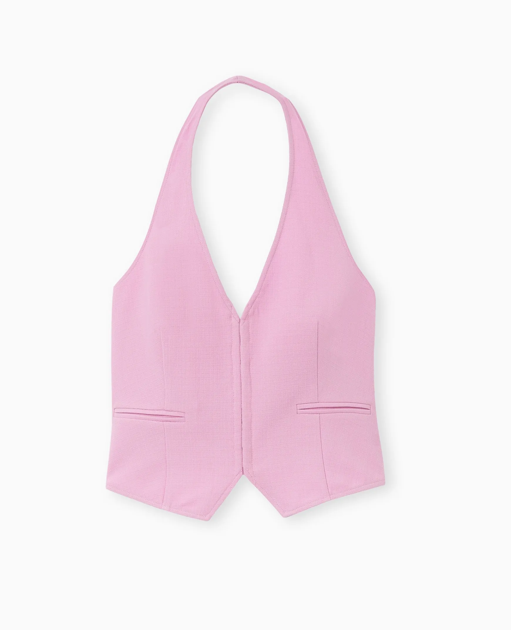 Pimkie Veste Et Blazer|Chemise Et Blouse^Top Dos-nu Façon Gilet De Barman -