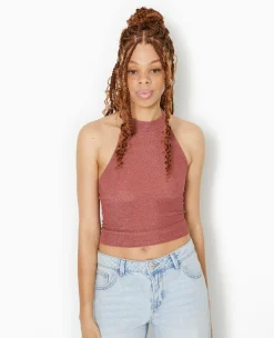 Pimkie Toute La Collection|T-Shirt Et Top^Top Dos-nu Tour De Cou Avec Lurex -