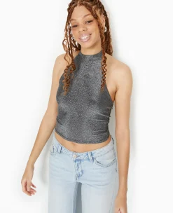 Pimkie Toute La Collection|T-Shirt Et Top^Top Dos-nu Tour De Cou Avec Lurex -