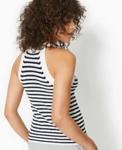 Pimkie Pull Et Gilet|T-Shirt Et Top^Top Emmanchures Américaines En Maille Rayée -