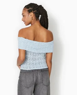 Pimkie T-Shirt Et Top^Top En Dentelle Encolure Bardot -