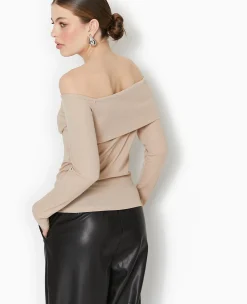 Pimkie Pull Et Gilet|T-Shirt Et Top^Top En Maille Côtelée Encolure Bardot -