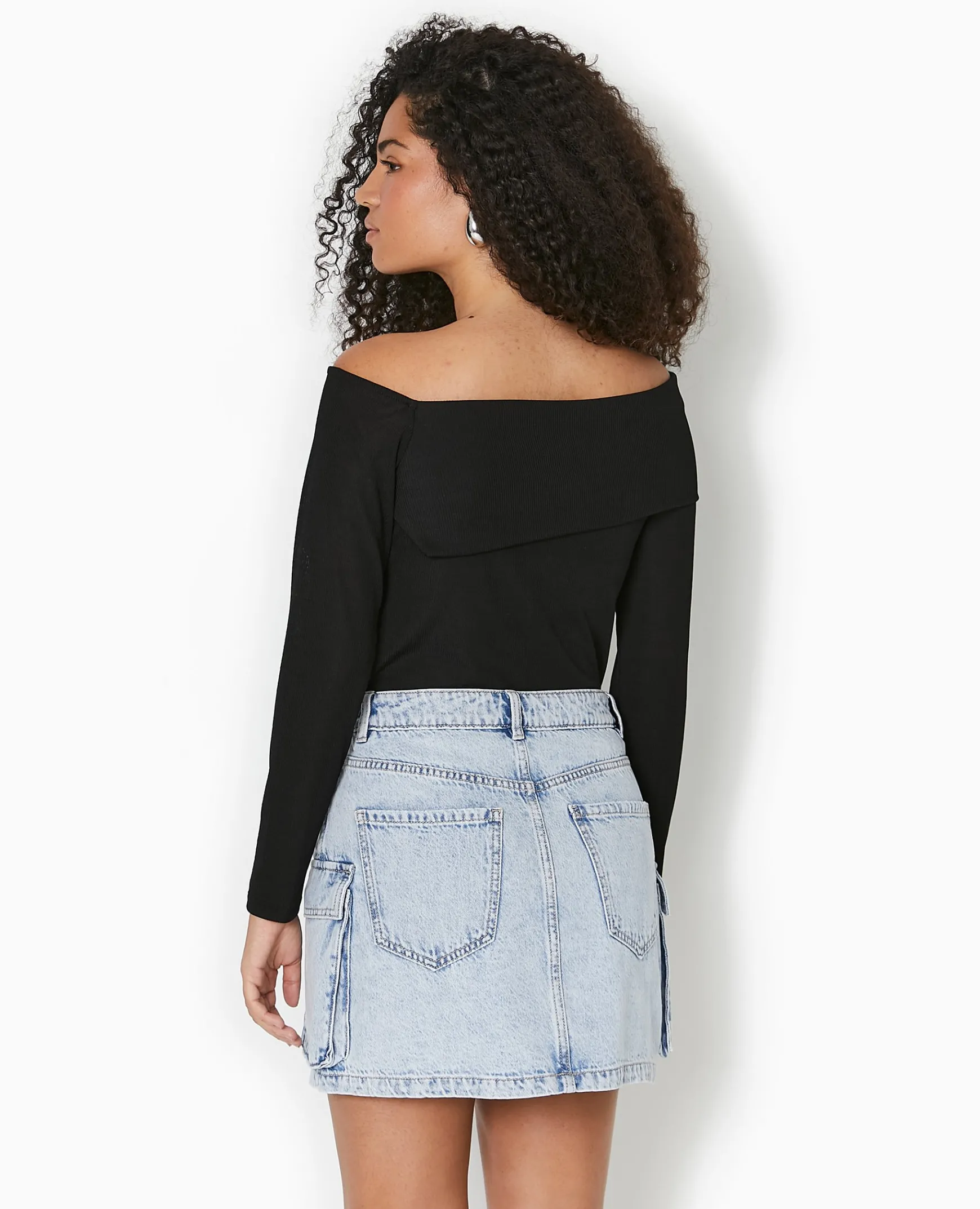 Pimkie Pull Et Gilet|T-Shirt Et Top^Top En Maille Côtelée Encolure Bardot -