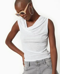 Pimkie T-Shirt Et Top^Top En Maille Légè;re Avec Encolure Bénitier -