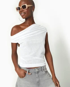 Pimkie T-Shirt Et Top^Top En Maille Légè;re Avec Encolure Bénitier -