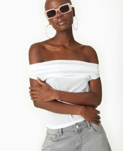 Pimkie T-Shirt Et Top^Top En Maille Légè;re Avec Encolure Bénitier -