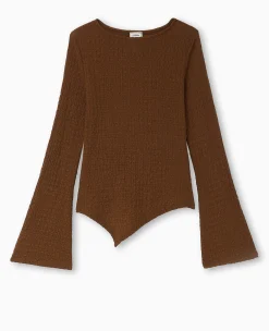 Pimkie T-Shirt Et Top^Top En Tissu Gaufré Avec Manches Flare -