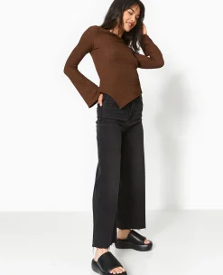 Pimkie T-Shirt Et Top^Top En Tissu Gaufré Avec Manches Flare -