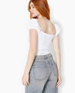 Pimkie T-Shirt Et Top^Top Encolure Bardot Avec Smock Dos -