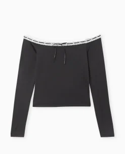 Pimkie Toute La Collection|T-Shirt Et Top^Top Encolure Bardot Avec Noeud Contrasté -