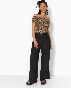 Pimkie T-Shirt Et Top^Top Encolure Bardot Motif Léopard -