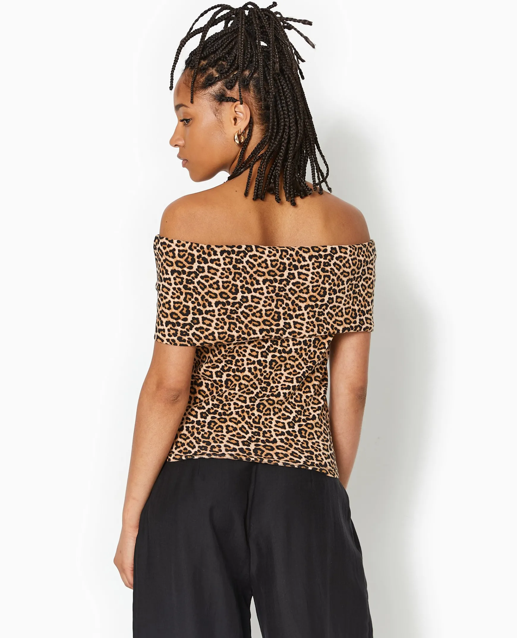 Pimkie T-Shirt Et Top^Top Encolure Bardot Motif Léopard -