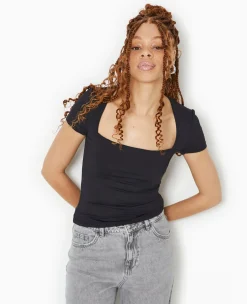 Pimkie Toute La Collection|T-Shirt Et Top^Top Manches Courtes Encolure Carrée -