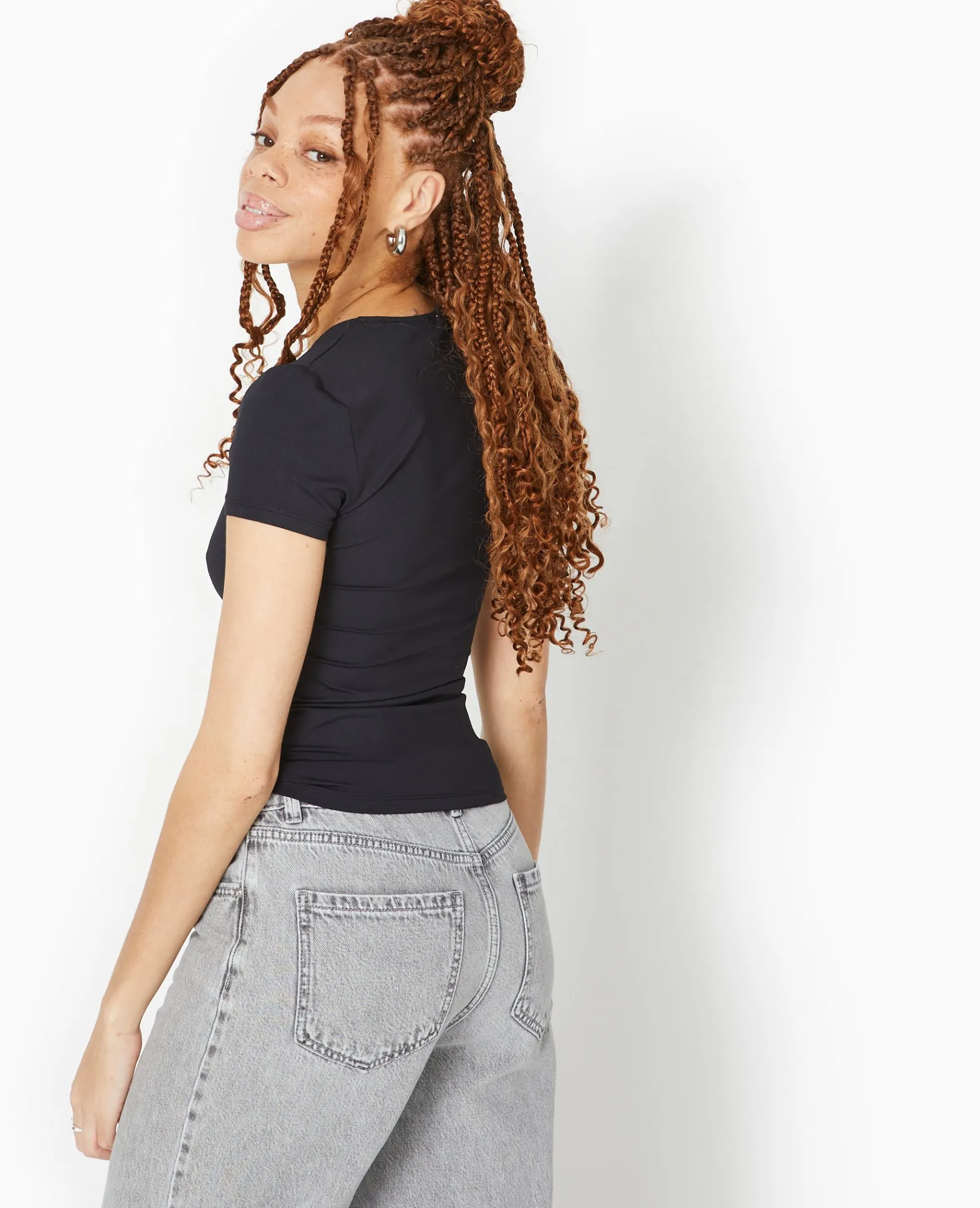 Pimkie Toute La Collection|T-Shirt Et Top^Top Manches Courtes Encolure Carrée -