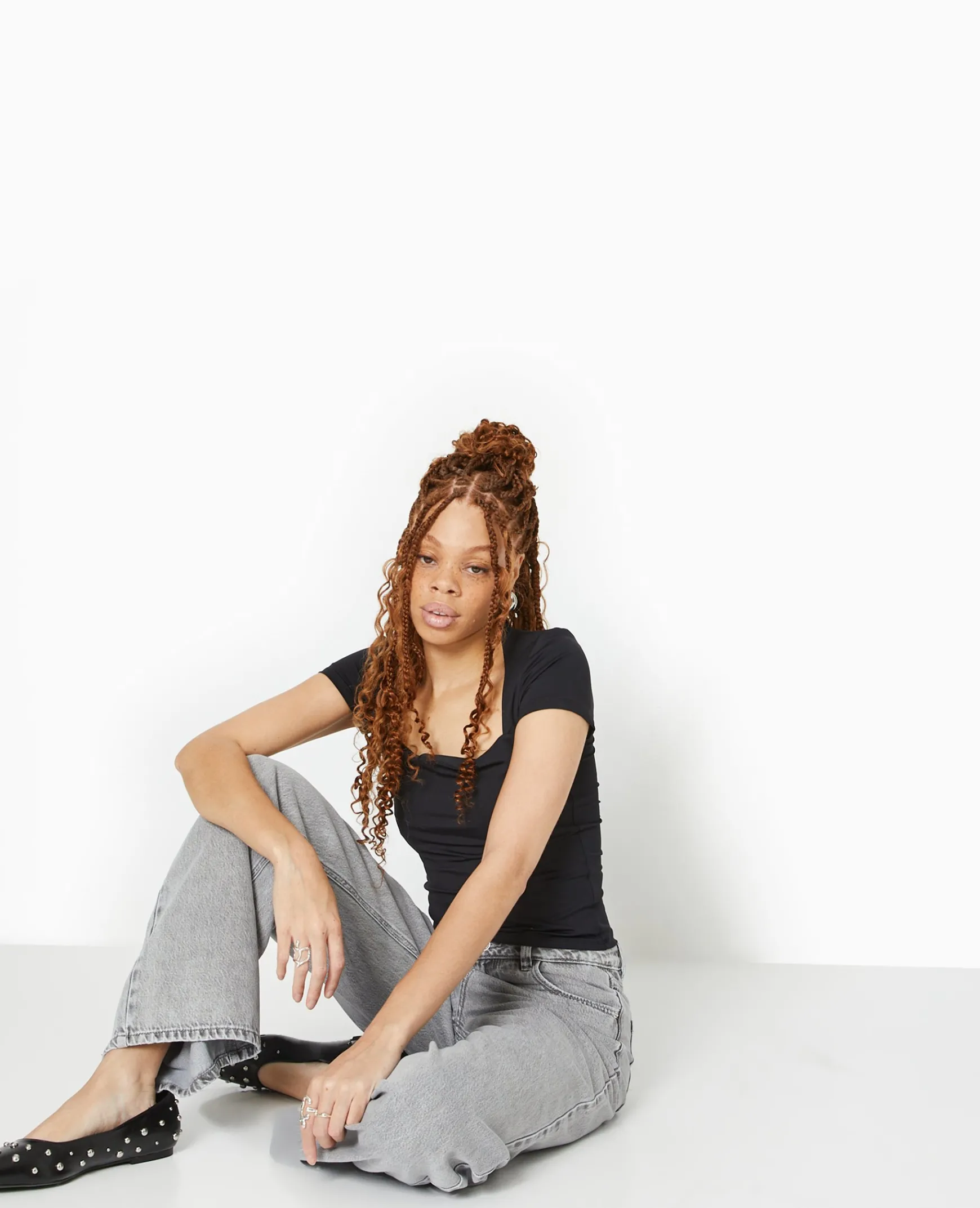 Pimkie Toute La Collection|T-Shirt Et Top^Top Manches Courtes Encolure Carrée -