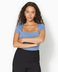 Pimkie Toute La Collection|T-Shirt Et Top^Top Manches Courtes Encolure Carrée -