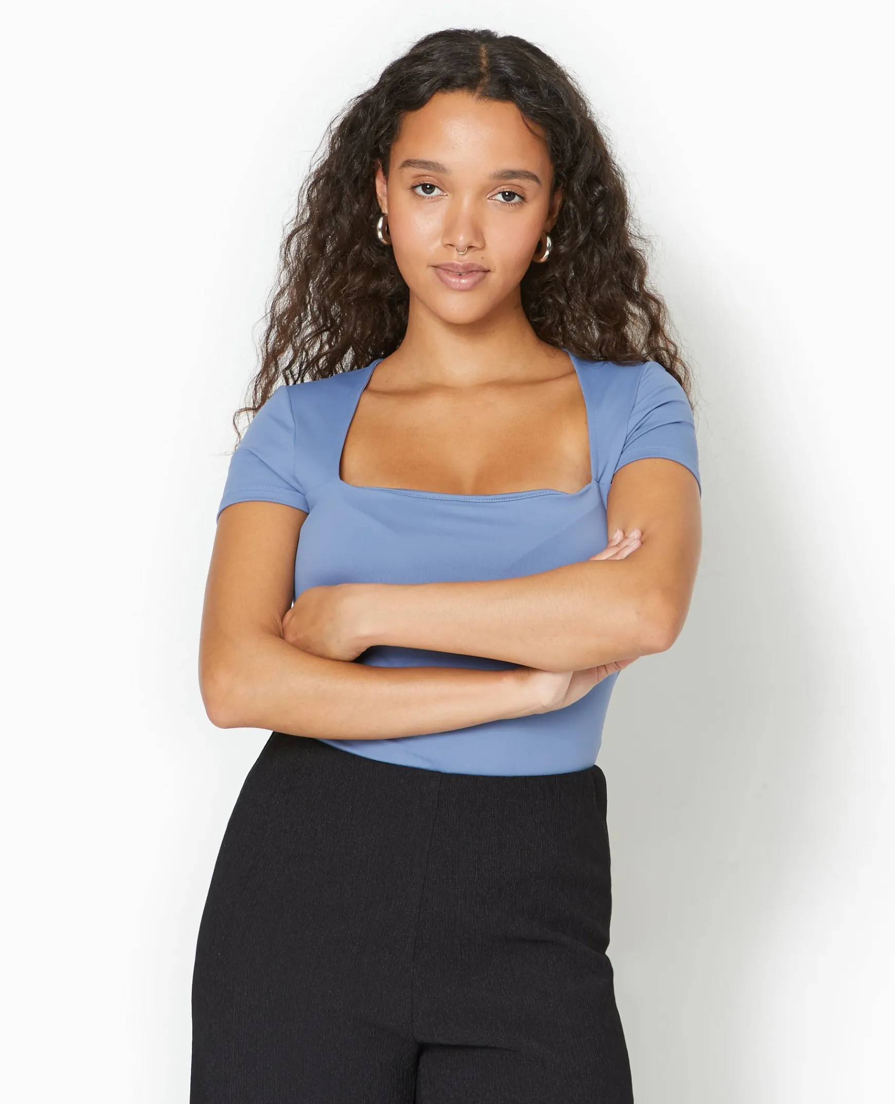 Pimkie Toute La Collection|T-Shirt Et Top^Top Manches Courtes Encolure Carrée -