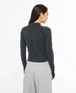 Pimkie Pull Et Gilet|T-Shirt Et Top^Top Manches Longues En Maille Côtelée Effet Rayé -