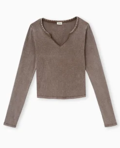 Pimkie T-Shirt Et Top^Top Manches Longues En Maille Côtelée -