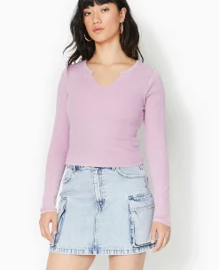 Pimkie T-Shirt Et Top^Top Manches Longues En Maille Côtelée -