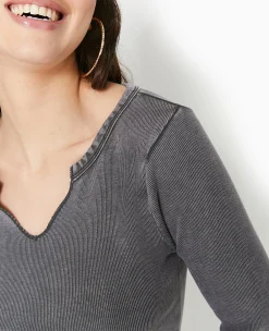 Pimkie T-Shirt Et Top^Top Manches Longues En Maille Côtelée -