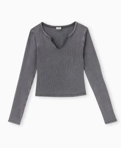 Pimkie T-Shirt Et Top^Top Manches Longues En Maille Côtelée -