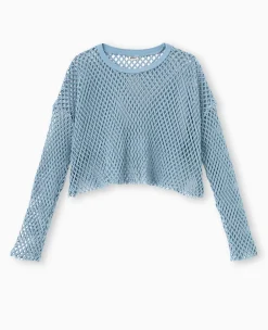Pimkie Pull Et Gilet|T-Shirt Et Top^Top Manches Longues En Maille Filet -