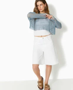 Pimkie Pull Et Gilet|T-Shirt Et Top^Top Manches Longues En Maille Filet -