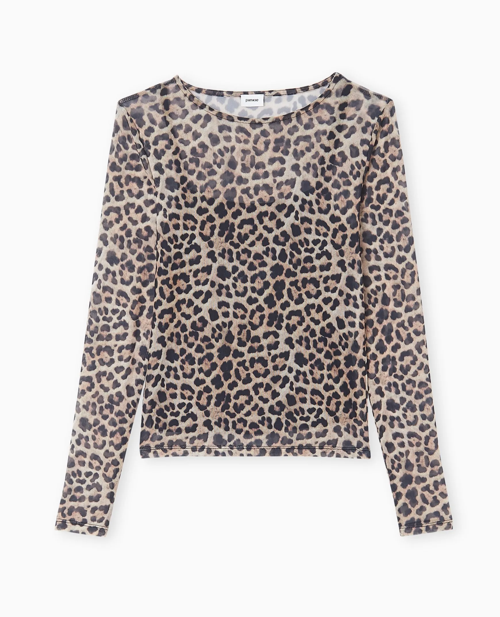 Pimkie Toute La Collection|T-Shirt Et Top^Top Manches Longues En Résille Motif Léopard -