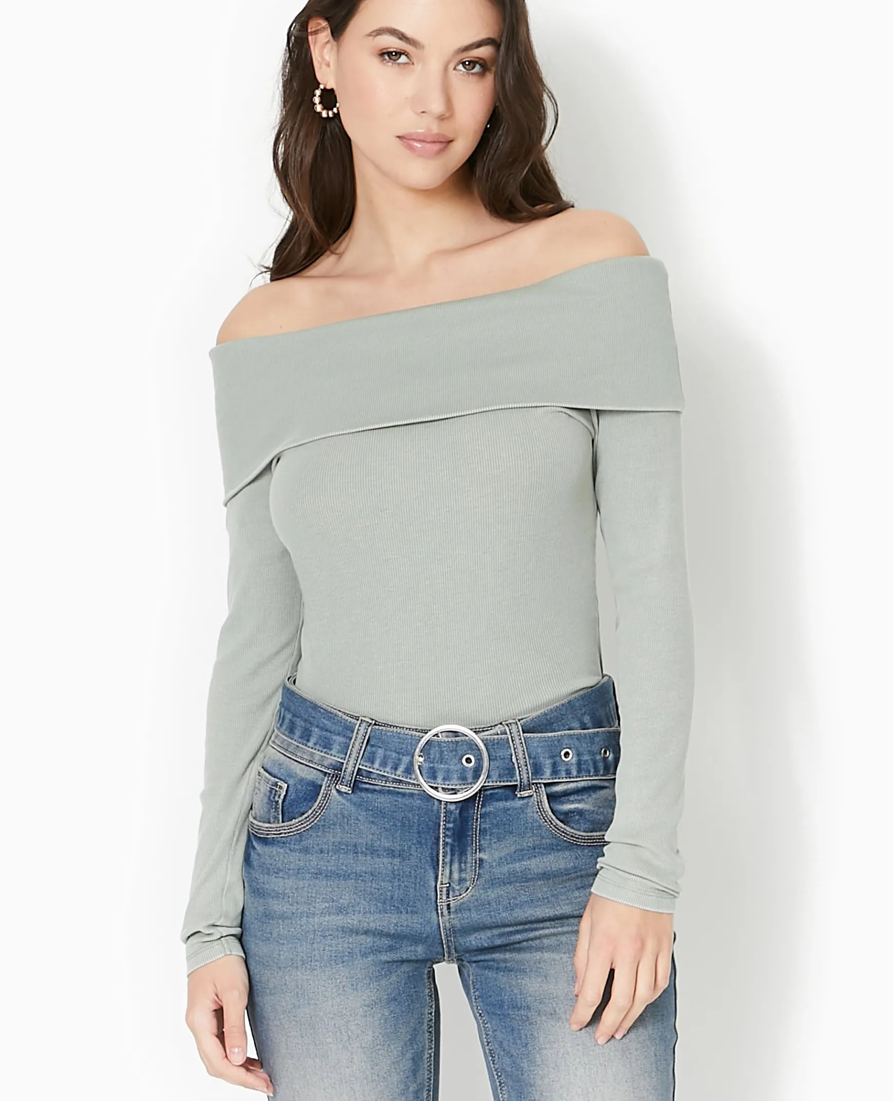 Pimkie Pull Et Gilet|T-Shirt Et Top^Top Manches Longues Encolure Bardot -