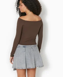 Pimkie T-Shirt Et Top^Top Manches Longues Encolure Bardot -
