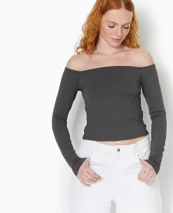 Pimkie T-Shirt Et Top^Top Manches Longues Encolure Bardot -