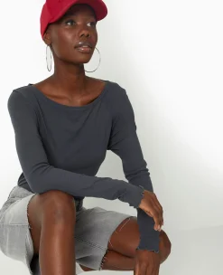 Pimkie T-Shirt Et Top^Top Manches Longues Encolure Bateau -