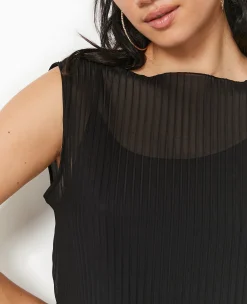 Pimkie T-Shirt Et Top^Top Sans Manche En Tulle Plissé -
