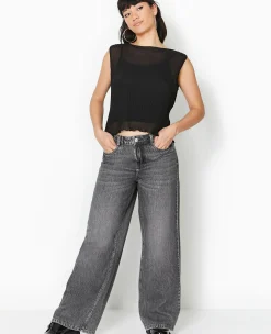 Pimkie T-Shirt Et Top^Top Sans Manche En Tulle Plissé -