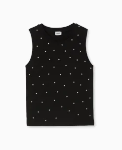 Pimkie Toute La Collection|T-Shirt Et Top^Top Sans Manches Avec Strass En All Over -