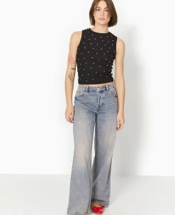 Pimkie Toute La Collection|T-Shirt Et Top^Top Sans Manches Avec Strass En All Over -