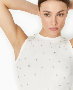 Pimkie Toute La Collection|T-Shirt Et Top^Top Sans Manches Avec Strass En All Over -