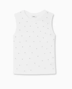 Pimkie Toute La Collection|T-Shirt Et Top^Top Sans Manches Avec Strass En All Over -