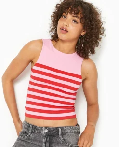 Pimkie T-Shirt Et Top^Top Sans Manches Rayé -