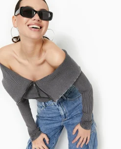 Pimkie T-Shirt Et Top^Top Zippé Encolure Bardot -