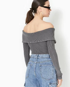 Pimkie T-Shirt Et Top^Top Zippé Encolure Bardot -
